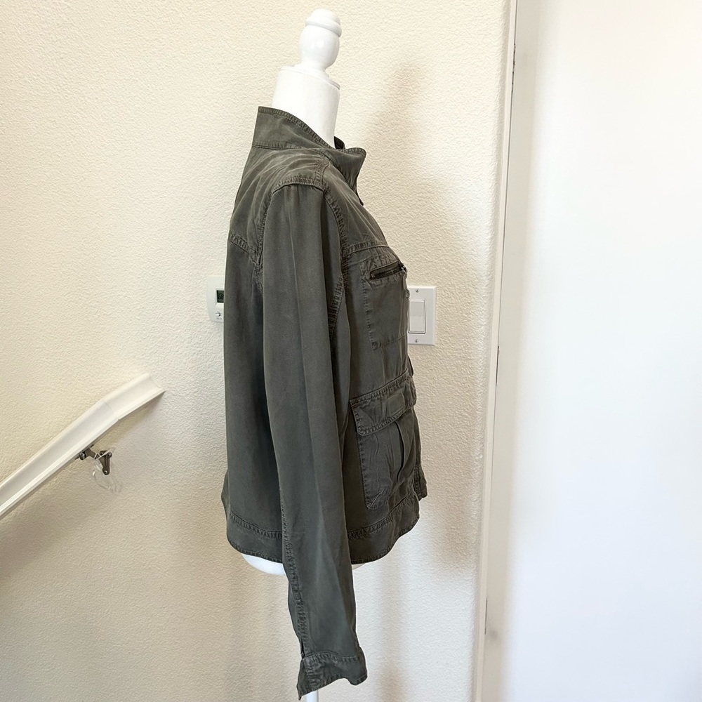 Mossimo Army Sage Green Cargo Soft Bomber Jacket - Size xxl - Picture 2 of 11